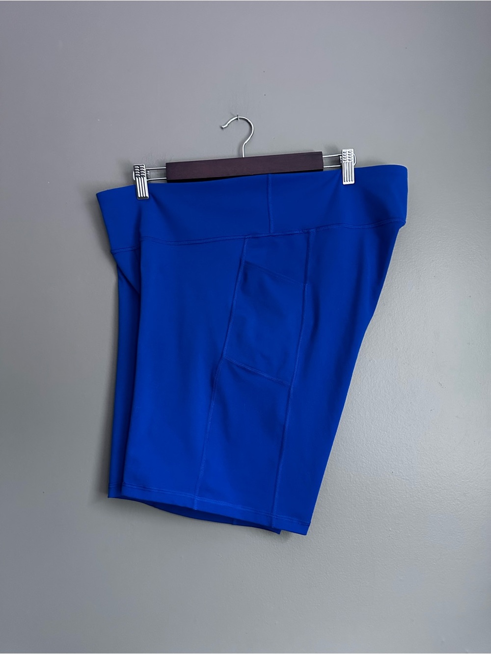 Gap Spandex Biker Athletic Shorts Size X-Large Royal Blue
